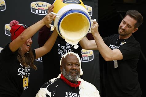 A tradition is born: Maryland's Mike Locksley gets mayo bath after Mayo ...