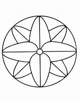 Mandala For Young Kids  Easy Mandalas sketch template