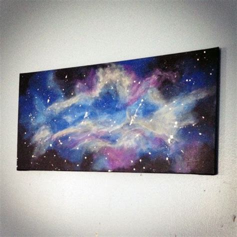 Galaxy Out of this World Nebula Acrylic Canvas Painting | Etsy | Acrylic canvas, Painting ...