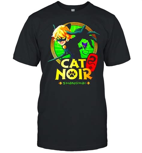 High Quality Miraculous Shanghai Cat Noir Fighting Pose Shirt - Luxwoo.com