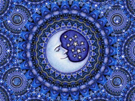 Purple Moon Celestial Art Print Signed by Dan Morris titled | Etsy