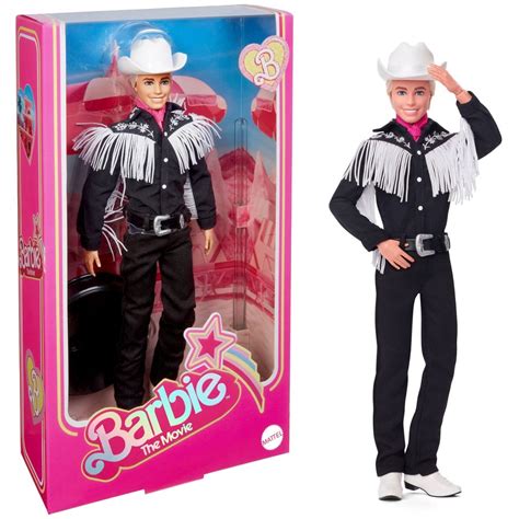 Barbie The Movie - Ken Doll in Black and White Western Outfit | BIG W