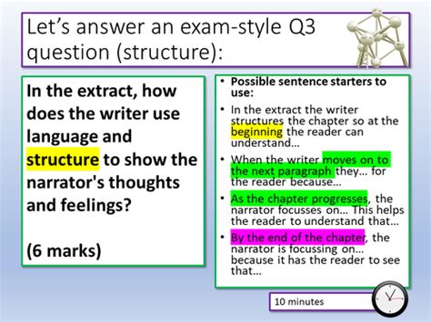 Edexcel English Language Paper 1 Structure | Teaching Resources