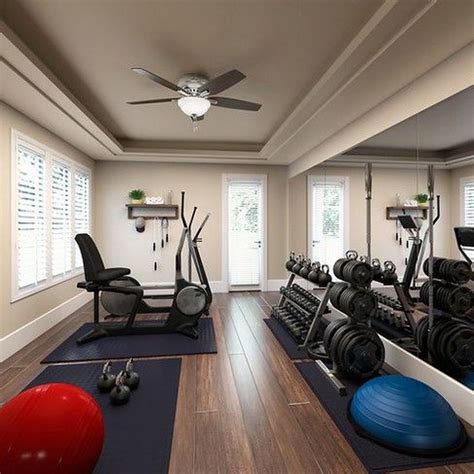 34 Gorgeous Home Gym Design Ideas Keep You Healthy - SWEETYHOMEE