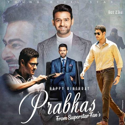 Happy birthday prabhas bro from Mahesh babu fans 😊 #HappyBirthdayPrabhas #Happybirthday #darling ...