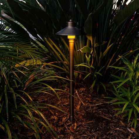 VOLT Outdoor Lighting 300-Lumen 3-Watt Bronze Low Voltage Hardwired LED ...