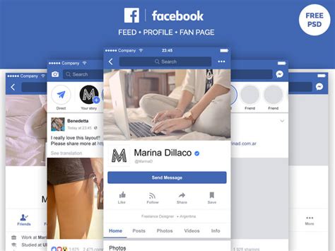 10 Free Facebook Page PSD Templates Download