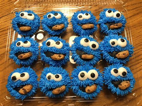 Cookie Monster Cupcakes | Monster cookies, Cookie monster cupcakes ...