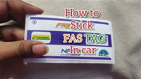 How to stick FASTAG in car | kvb FASTAG| easy fixing FASTAG| - YouTube