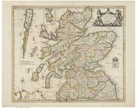 Scotland 1689 Greene - Old Map Reprint - OLD MAPS