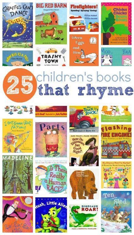 Children's Rhyme | Classroom books, Preschool books, Rhyming books