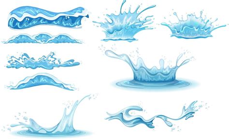 A water splash on white background 6766786 Vector Art at Vecteezy