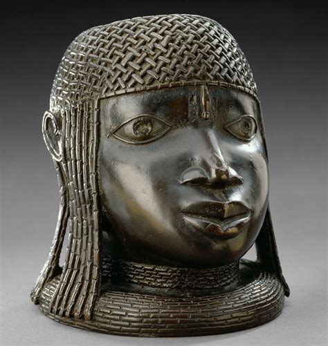 Africa | Commemorative head of an Oba (King) from the Benin Kingdom ...