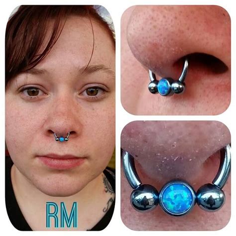 Body piercing: The bull nose ring | Best Tattoo & Piercing Shop & Tattoo Artists in Denver