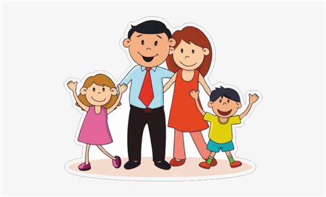 Nuclear Family Clip Art Illustration Extended Family - Que Es La Convivencia Familiar - 500x500 ...