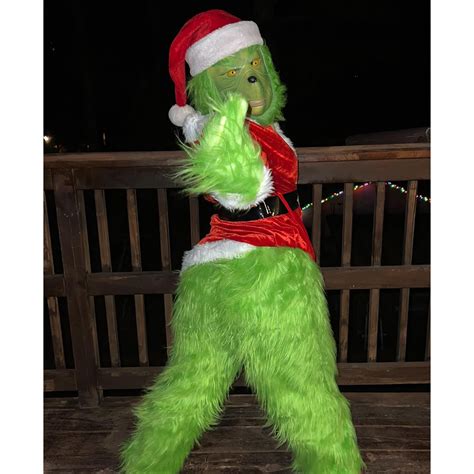 Christmas Green Big Monster Furry Costume for Unisex Adult & - Etsy