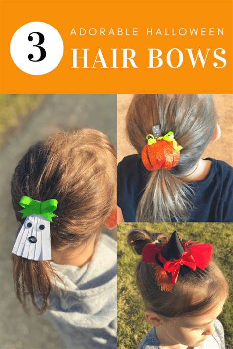 Halloween Hair Bows - 3 Styles You are Going to LOVE! | My Nourished Home