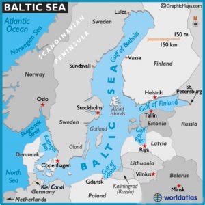 Baltic Sea on World map - Baltic Sea & Baltic Coast