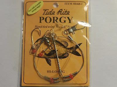 24 PORGY RIGS SCUP TIDE RITE R460-1 BEADED HI-LO RIG SALTWATER FISHING ...