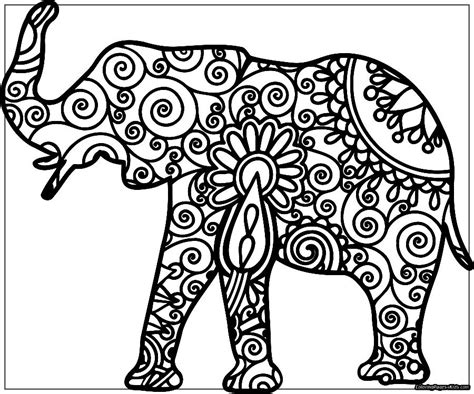 🐘🐘Colorear elefante online 🐘🐘 cientos de imágenes de elefantes para colorear online e ...