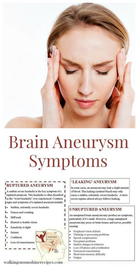 Brain Aneurysm Symptoms and Facts - What You Can Do