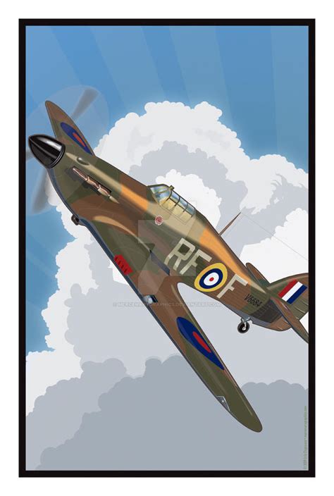 Hawker Hurricane 303 Squadron by MercenaryGraphics on DeviantArt