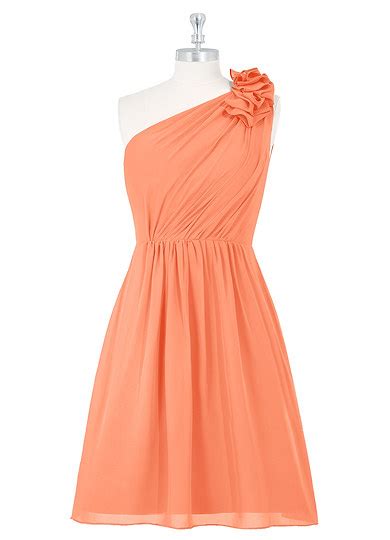 Azazie Sabrina Bridesmaid Dress - Papaya | Azazie