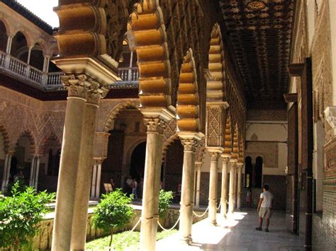 Alcazar of Seville - In the tradition of Moorish architecture, internal ...