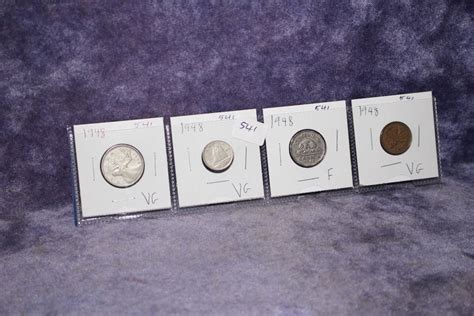 1948 Penny, Nickel, Dime, Quarter