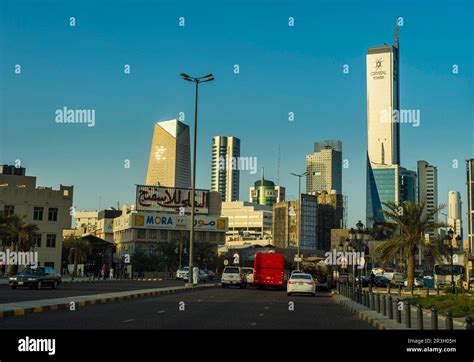 The skyline of Kuwait City, Kuwait Stock Photo - Alamy