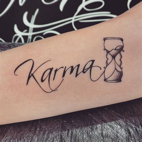 Text of Karma and sandglass | Tattoo Designs,ideas and meanings ...