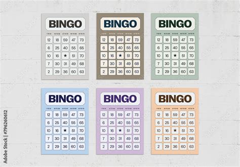 Bingo Cards Stock Template | Adobe Stock