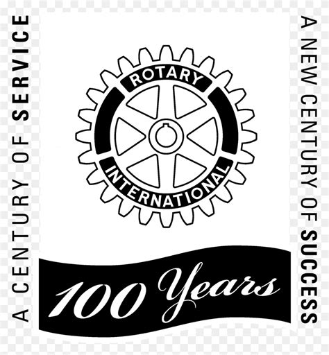 Rotary International Logo Black And White Rotary Club, Text, Label ...