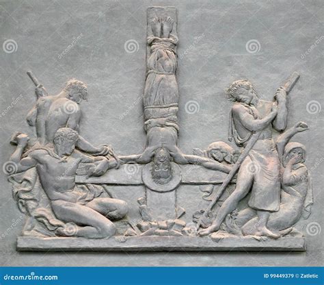 The Crucifixion of St Peter Stock Image - Image of european, religion: 99449379