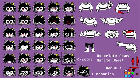 Chara sprite sheet update by I-Silent-I on DeviantArt