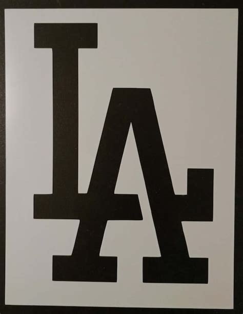 L.A. La Dodgers Los Angeles Custom Stencil FAST FREE SHIPPING