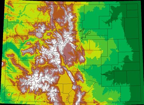 Colorado Elevation Map 3D – Warehouse of Ideas