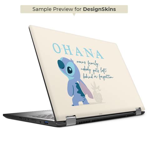 Ohana Stitch Design für Folien für Laptops