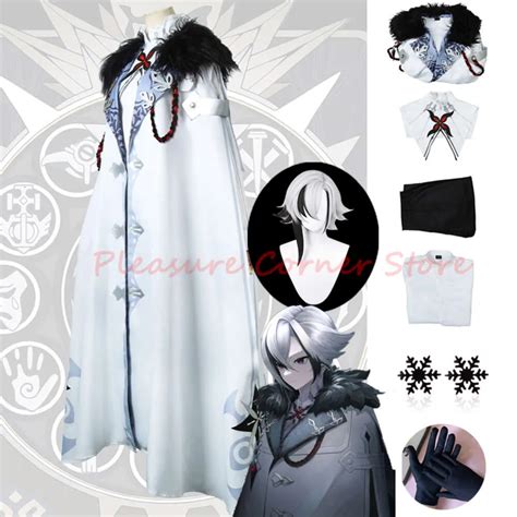 Game Genshin Impact The Knave Arlecchino Cosplay Costume Cloak Wig ...