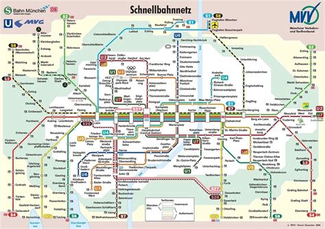 Munchen - U-Bahn | Plano metro, Mapa del metro, Transporte