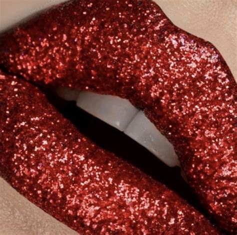 Pin by Beauty Marked Cosmetics on Holiday Glam | Glitter lips, Holiday beauty, Red glitter lipstick