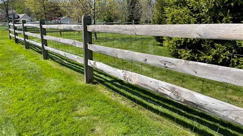 Split Rail Fence with Wire Mesh- Simply Effective