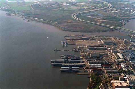 An aerial view of the Philadelphia Naval Shipyard looking west. The shipyard closed on September ...