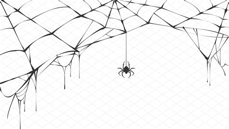 Set of spider web for Halloween | Illustration art, Spider web, Spider