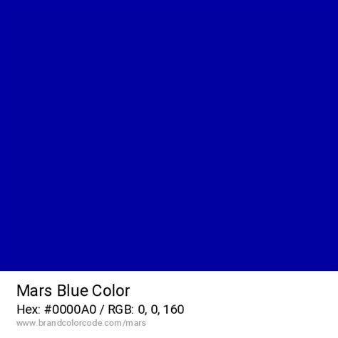 Mars Brand Color Codes » BrandColorCode.com