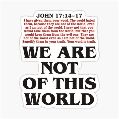 "We Are Not of This World" Sticker for Sale by Flabba | Redbubble