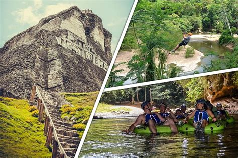 Xunantunich, Cave Tubing and Zipline tour from Belize City (Mar 2024)