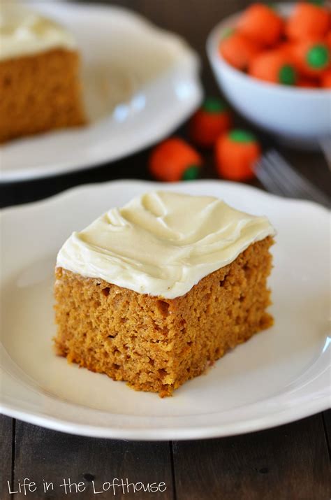 Pumpkin Cake with Cream Cheese Frosting