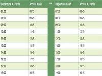 Langkawi Ferry Line Time Table