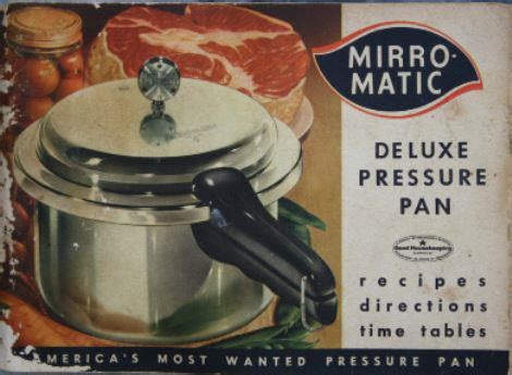 Mirro-Matic Vintage Pressure Pan II Instruction Manual & Recipes ~ hip ...